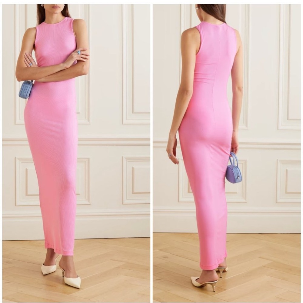 SKIMS Soft Lounge Maxi Dress Cotton Candy Pink